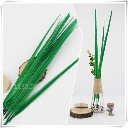 100pcs green pheasant feathers 40-45cm lady Amherst pheasant tail feathers for wedding/party/carnival centerpieces decorations