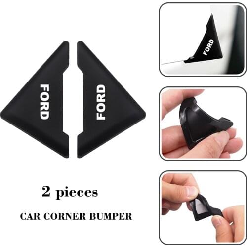 2Pcs/Set Silicone Car Door 90 Degree Angle Corner Cover Bumper Crash Scratch Protector Anti-Scratch Crash for Ford Escort Focus