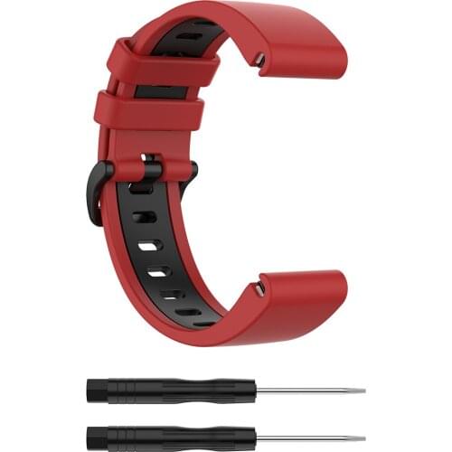 20mm Breathable Silicone Strap For Garmin Fenix 6S/6S pro/5S/5S plus Replacement Band Adjustable Sport Strap With Screwdriver