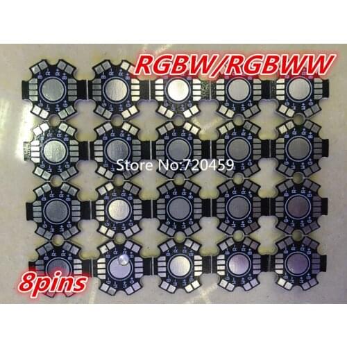 50pcs High Power LED Aluminum Base Plate 4W RGBW LED Lamp PCB Board for 1W 3W 5W LED chip