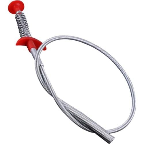 60 cm Flexible Sewers Clip Water Sink Cleaner Spring Sewer Dredging Tool