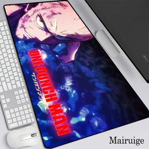 One Punch Man Anime Mouse Pad Desktop Computer Gaming Accessories 80x40 XXL Gamer Mousepad PC Keyboard Desk Mat Custom Pad