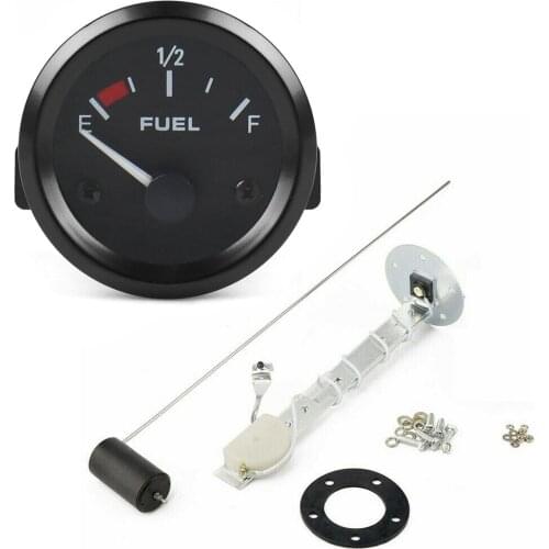 2" 52mm Car Fuel Level Gauge Meter with Fuel Sensor E-1/2-F Pointer Indicator Fuel Car Instrument General Oil Level Gauge