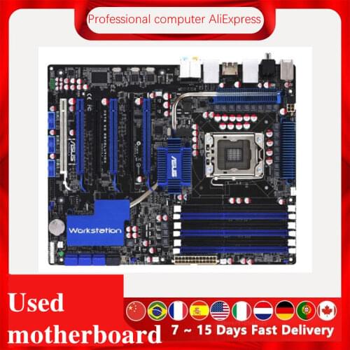 For ASUS P6T6 WS Revolution Used original motherboard Socket LGA 1366 DDR3 X58 X58M Desktop Motherboard