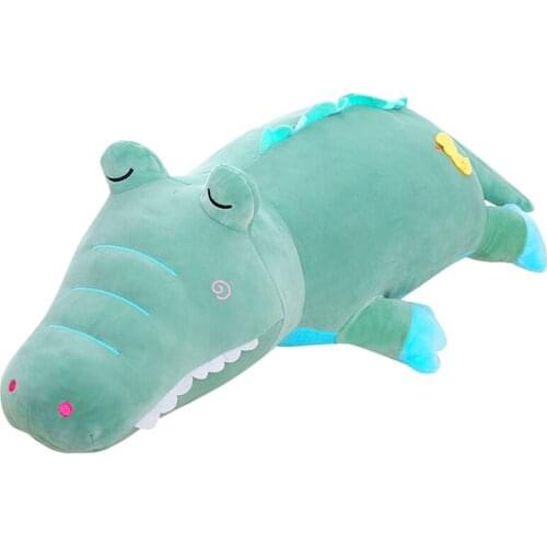 55/70/105cm Simulation Crocodile Plush Toys Stuffed Soft Animals Plush Cushion Pillow Doll Home Decoration Gift for Children