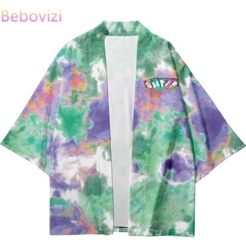Plus Size XXS-6XL Fashion Color Summer Loose Japanese Streetwear Cardigan Women Men Harajuku Haori Kimono Top Yukata Clothes