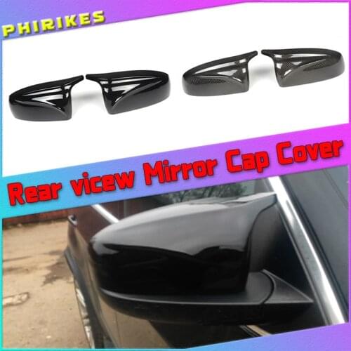 For BMW X5 E70 X6 E71 2008 2009 2010 2011 2012 2013 Side Wing Gloss Black Mirror Cover Cap Rearview high quality Car Accessories
