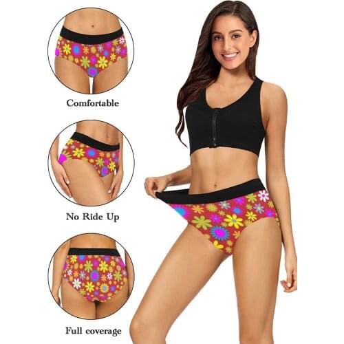 Summer Fresh 3D Printed Female Tights Fashion Sexy Womens Briefs Briefs Breathable Cycling Shorts Ladies Swim Trunks