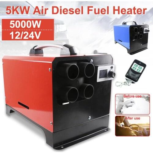 Metal and Plastic Parking Air Fuel Oil Heating Machine Four Holes Car Fuel Heater 5KW 12V 24V for Car Trucks Buses Boats