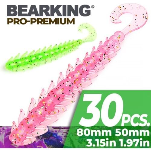BEARKING 2019 new Fishing Lure 80mm 50mm bugsy Soft Baits Fishing Wobbler Bass Bait Artificial Fishing soft Lure Tackle