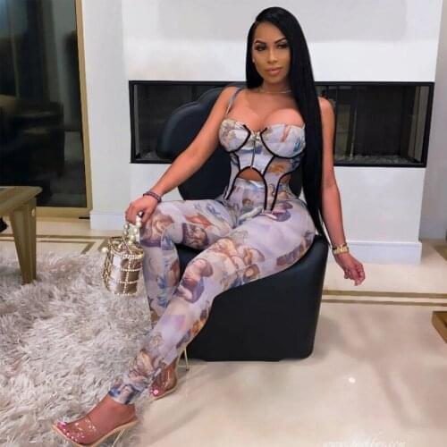 Spring Print Bodycon Two Piece Set Women Streetwear Zipper Corset Top and Pants Set Sexy 2 Piece Outfits for Women Matching Sets