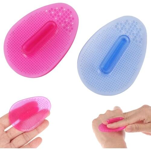 Silicone Facial Cleansing Brush Washing Pad Facial Exfoliating Blackhead Face Cleansing Brush Tool Soft Deep Cleaning Brushes