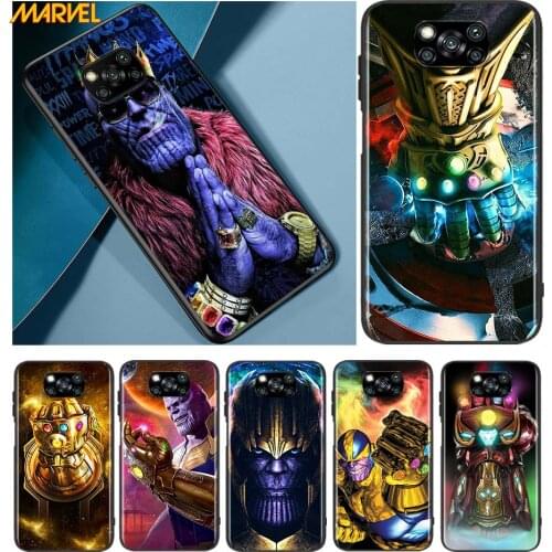 Thanos marvel hero for Xiaomi Poco X3 NFC X2 M3 M2 F2 F3 Pro C3 F1 A2 Lite Mix3 Play Silicone Soft Black Phone Case