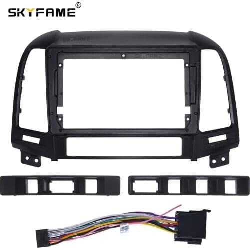 SKYFAME Car Frame Cable For HYUNDAI SANTAFE Santa Fe IX45 2005-2012 Screen Dask Kit Fascia Frame