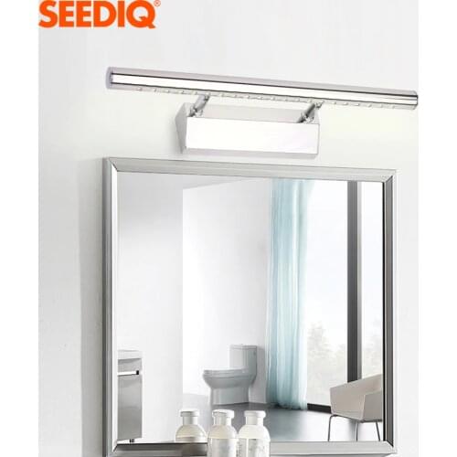 Led Mirror Light Wall Lamp Bathroom 3W 5W 7W AC220V 110V Wall Light Fixtures Waterproof Stainless steel Sconce Nordic Wall Lamp