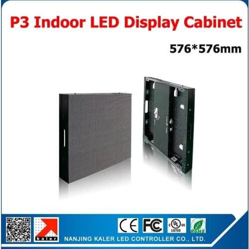 TEEHO Wholesale p3 indoor led panel screen 576*576mm standard cabinet receiving card full color led video wall rental led panel