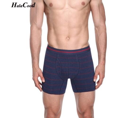 Hot Sell New Fashion Sexy Male Long Panties Mens Boxers Shorts Comfortable Breathable Cotton Underwear Trunk Brand Shorts Fat