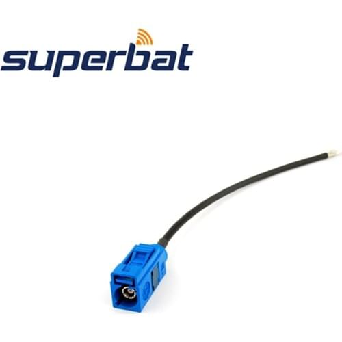 Superbat GPS Antenna Extension Cable Fakra Jack "C" Extension Cable Blue RG174 15cm RF Coaxial Cable
