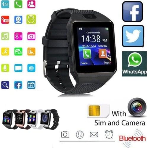 DZ09 Bluetooth Women Men Smart Watch Camera Fitness Tracker Sport Phone GSM SIM For IOS IPhone Android Samsung Smartwatch#g3