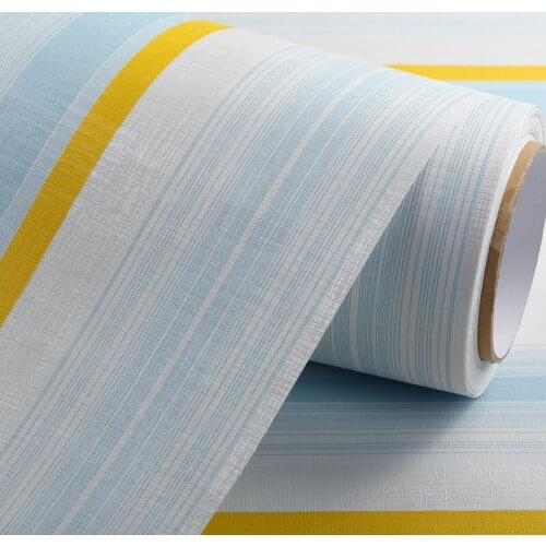 Broadened thickening brief stripe wallpaper living room background wall Self adhesive Wall paper Furniture