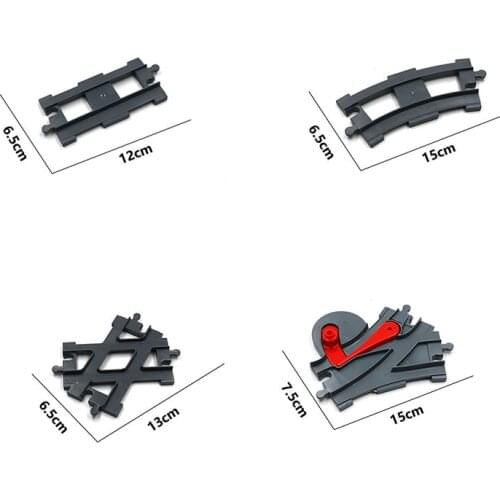 Train Track Large Particle Building Block Accessories Compatible with Brands Building Blocks Toys for Girls Boys