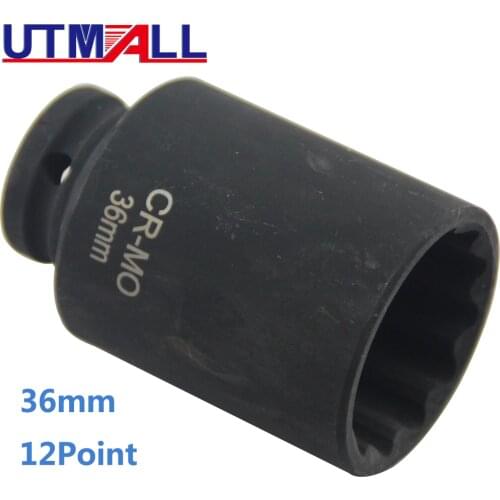 12Point 36MM Spindle Axle Nut Socket Hub Installing Tool For BMW Volkswagen AUDI