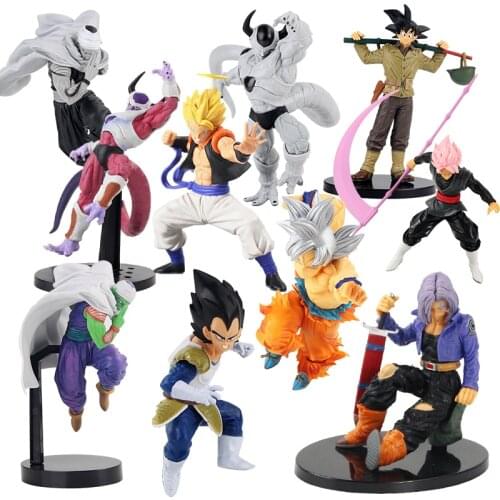 14-23cm Dragon Ball BWFC Super Saiyan Goku Gokou Broly Gogeta Trunks Vegeta Piccolo PVC Collectible Model Figure Toys Figurine