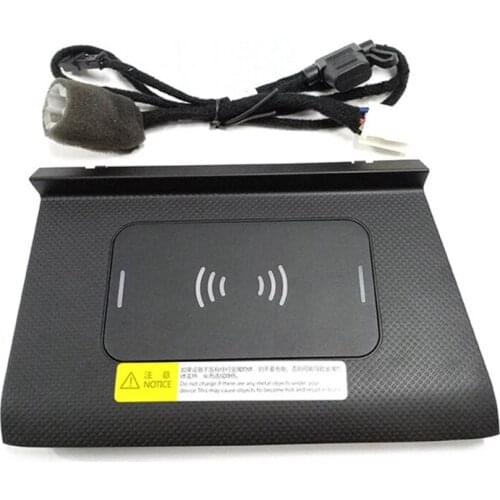 15W Car QI Wireless Charger Fast Charging Phone Holder Pad For- Tiguan 2017-2021