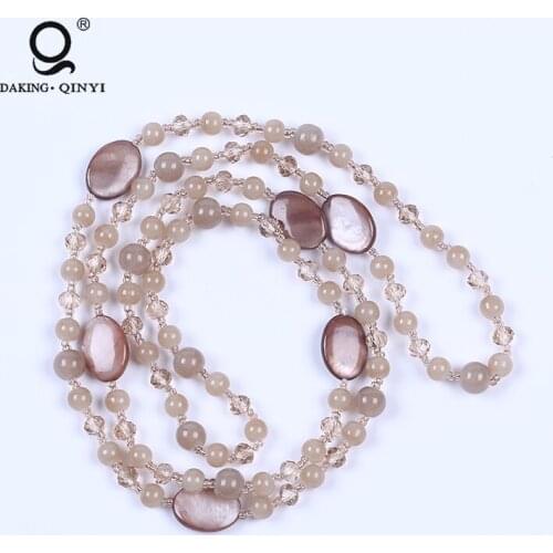 2020 New Designed Jewelry WomenS Natural Crystal Glass Beads Necklace