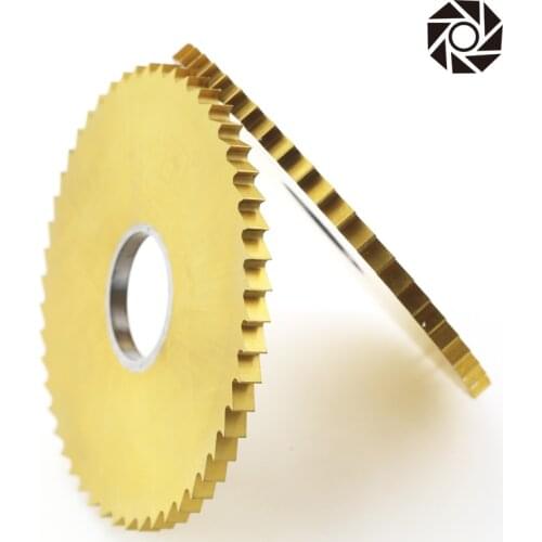 High speed steel circular saw blade, notch milling blade, cobalt-containing titanium plated, outer diameter 75mm