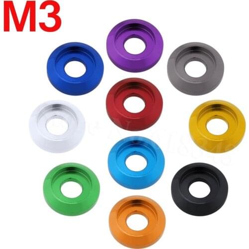 8pcs/Lot Multicolour M3 Screws Washer Bolts Washers Cap Head Pan Head Aluminum Anodized Hardware CNC RC Replacement
