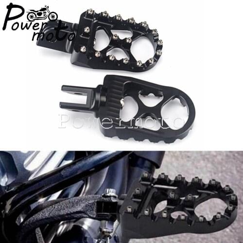 Aluminum Motorcycle Black Footrest Foot Peg Pedals For Harley FXBB FXBR FXBRS FXLR 2018-later Street Bob FXBB Street Bob FXBB