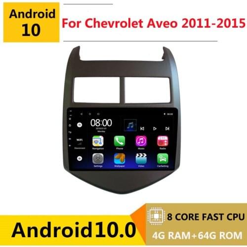 2 din 8 core android 10 car radio auto stereo for Chevrolet Aveo 2 2011 2012 13 2014 2015 navigation GPS DVD Multimedia Player