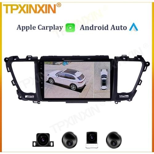 6+128G For Kia Carnival YP 2014 - 2020 Android 10 Car Radio Multimedia Video Player GPS Navigation Wireless Carplay 360 Camera