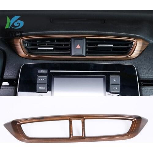 For Honda CR-V CRV 2017 2018 2019 Car Center Control Air Conditioner Air Outlet Panel Frame Cover Trim
