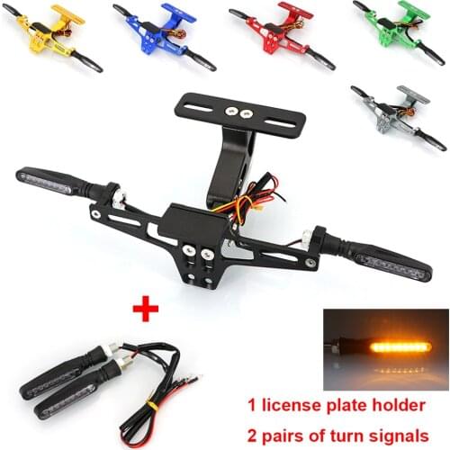 Universal Motorcycle Registration Plates Holder For Honda Yamaha Kawasaki Suzuki Ducati Bmw Ktm Benelli Buell Triumph Aprilia
