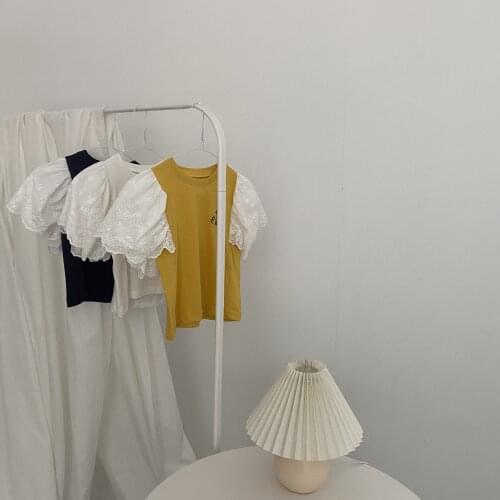 Girls Kid Floral Blouses 100% Cotton Toddler Baby Flowers Embroidery Clothes Ruffles Sweet Shirts Children Casual Clothing 2-6Y