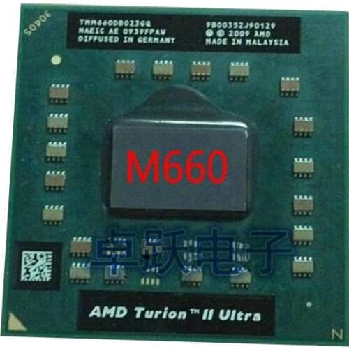 AMD Turion II Ultra Dual-Core Mobile TMM660 TMM660DB023GQ M660 2.7G 2M cpu latop processor Socket S1 (S1g3)