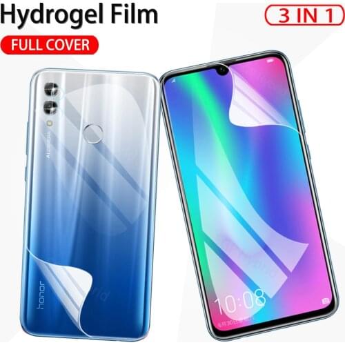 3 in 1 Hydrogel Film For Huawei Honor 10 Lite 10i HRY-LX1 LX2 Safety Film On the Honor 10i HRY-LX1T Protective Film Not Glass