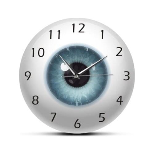 The Eye Eyeball Pupil Core Sight View Ophthalmology Silent Wall Clock All Seeing Human Body Anatomy Novelty Wall Watch Gift