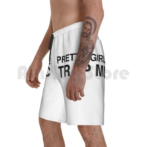 Pretty Girls Like Trap Music-Drake And 2 Chainz-More Life-Sacrifices Beach Shorts Men Beach Pants Swimwear Drake 2
