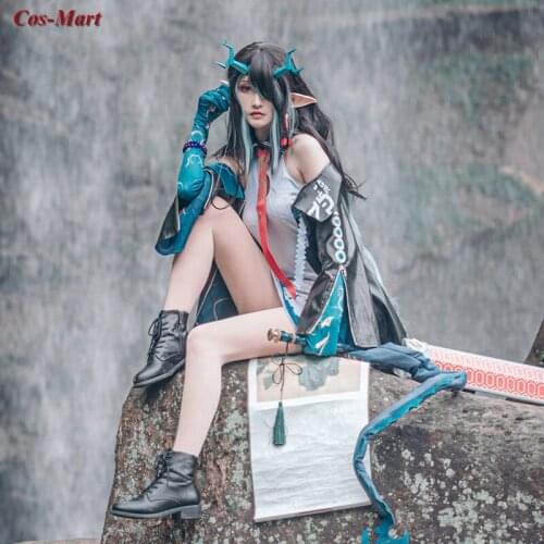 Game Arknights Dusk Cosplay Costume Han Element Fashion Uniform Suits Female Activity Party Role Play Clothing XS-XL
