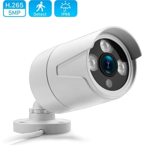 H.265 1080P POE IP Camera 2MP 3MP 5MP Bullet CCTV IP Camera ONVIF 2.0 Motion Detection Waterproof IR 20M Outdoor CCTV IP Camera