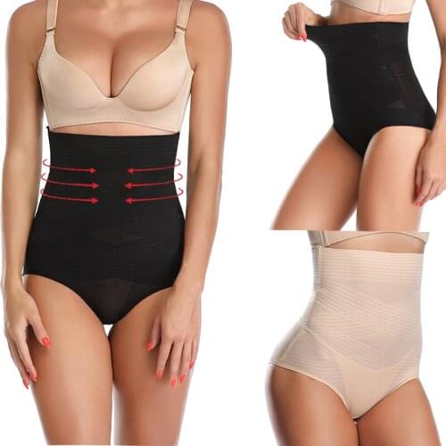 Womens High-Waist Seamless Body Shaper Briefs Tummy Control Panty Butt Lifter Shapewear Slim Waist Trainer Shapewear Body