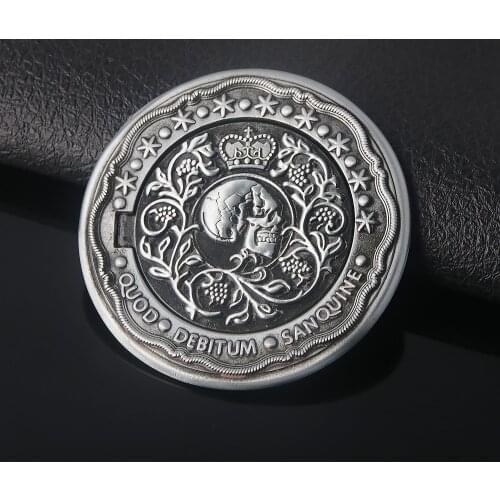 John Wick Blood Oath Marker Coin Metal Keychains Big Luxury Badge Cosplay Accessories Can Be Opened Collection Jewelry