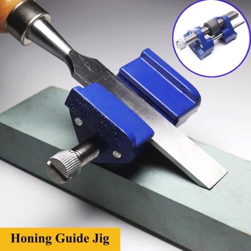 1Pc Metal Wood Chisel Sharpening Honing Plane Honing Guide Jig Sharpening Blade Tool Fixed Angle Sharpener for Woodworking Tools