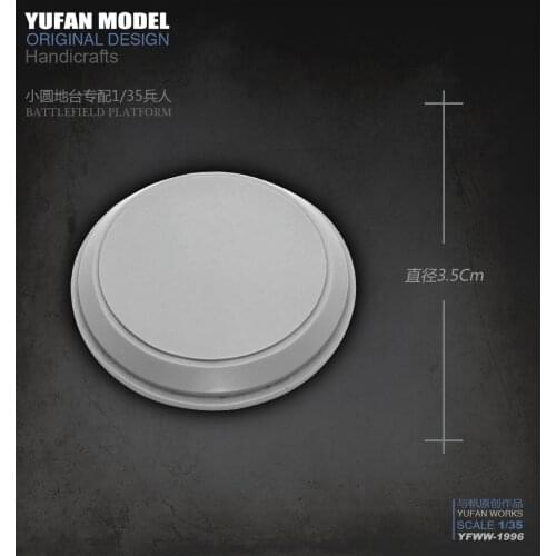 Yufan Model Resin Platform Accessories Created 3.5cm Resin Soldier Platform Model Yfww-1996