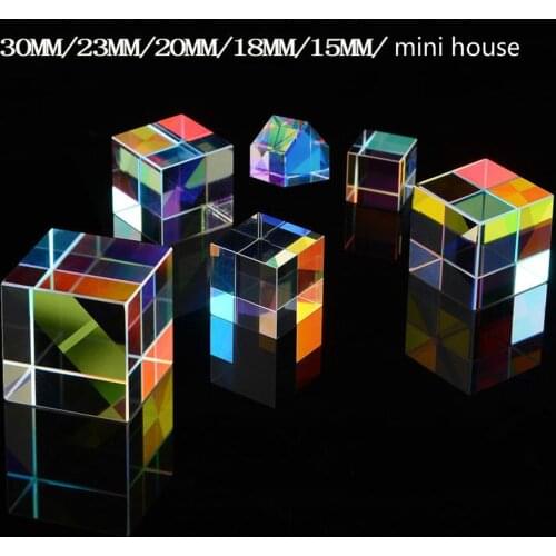 Color Prism 6 Combination Set Flawless Six Bright Crystal Cube Birthday Gift Rainbow Photo