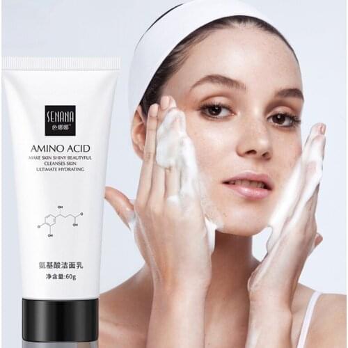 Nicotinamide Amino Acid Face Cleanser Facial Scrub Cleansing Acne Oil Control Blackhead Remover Shrink Pores Skin Care