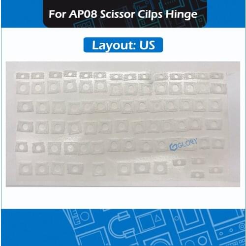 New White US Layout Scissor Clips Hinge Set AP08 for Macbook A1370 A1465 A1369 A1466 A1502 A1398 Keyboard Repair